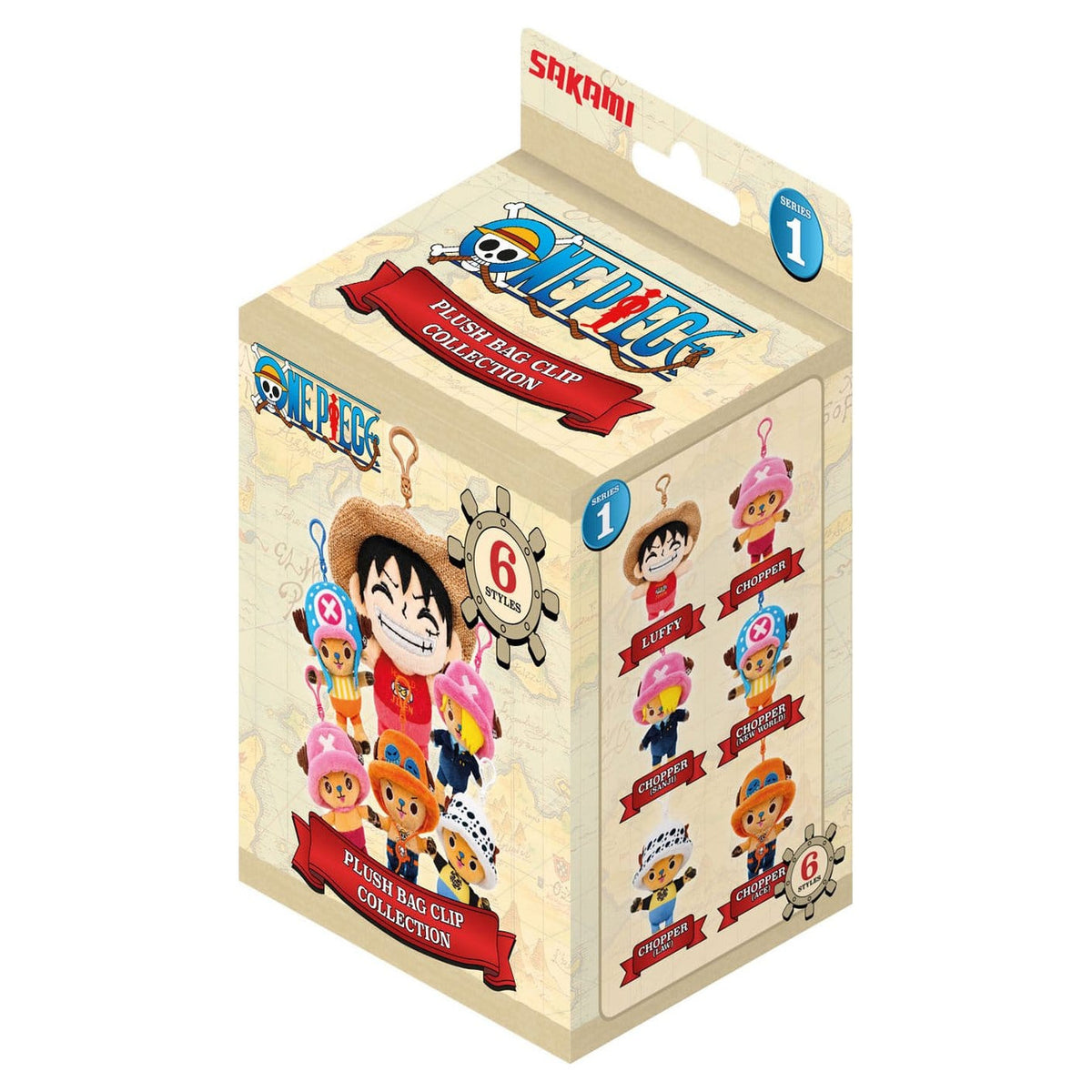 Zdjęcie produktu One Piece pluszowy brelok mystery z klipsem do torby