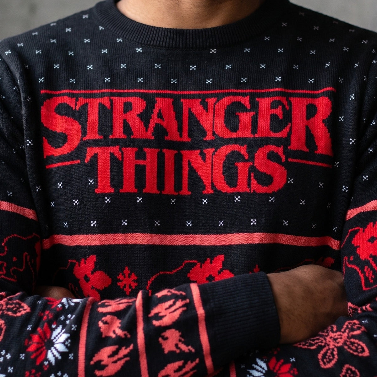 Zdjęcie produktu Stranger Things - Sweter z dzianiny Demogorgon