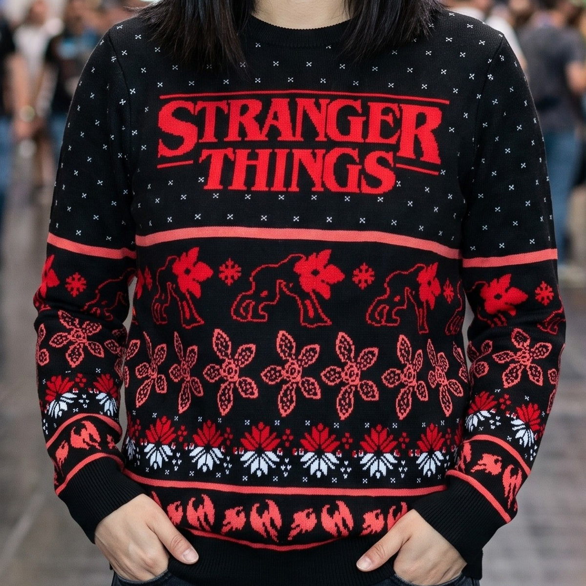 Zdjęcie produktu Stranger Things - Sweter z dzianiny Demogorgon