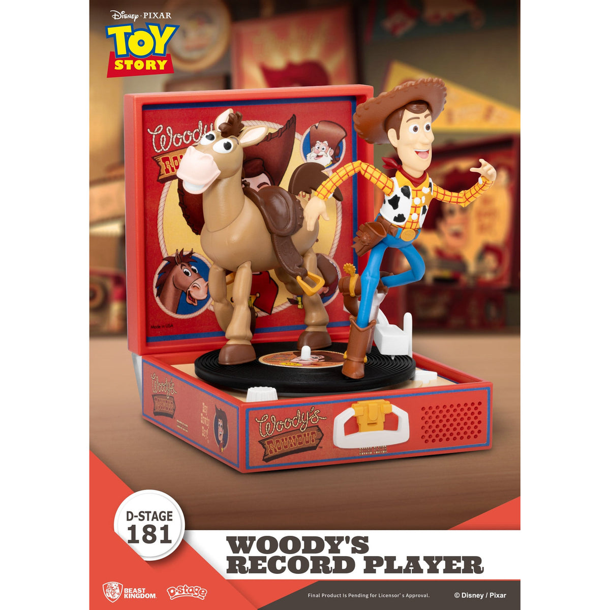 Zdjęcie produktu Figurka PVC Toy Story Record Player Series Woody's Record
