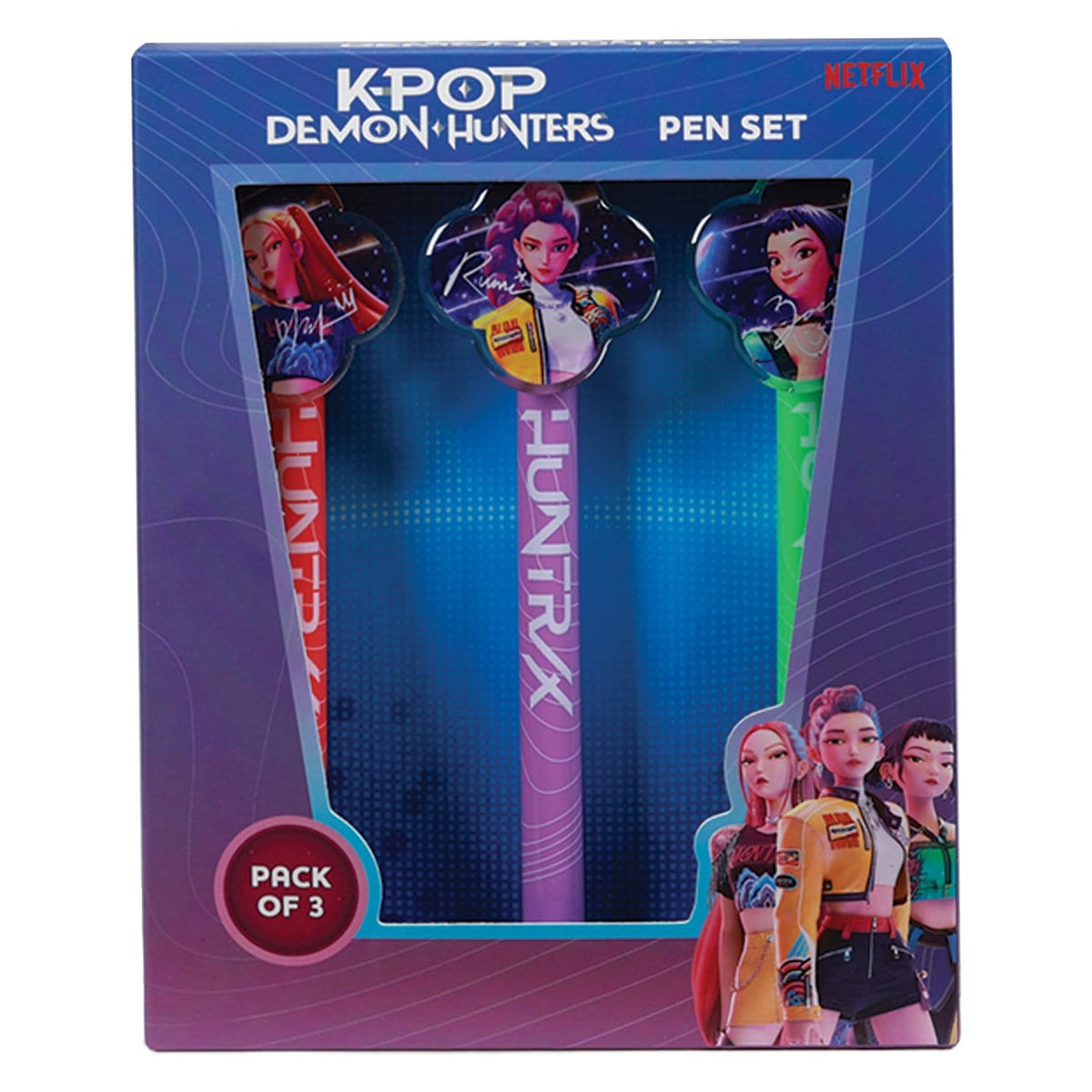 Zdjęcie produktu KPop Demon Hunters - zestaw 3 długopisów