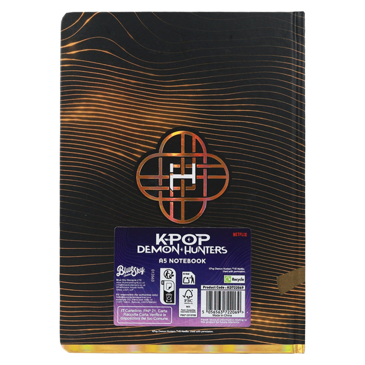 Zdjęcie produktu KPop Demon Hunters Notes A5 Golden