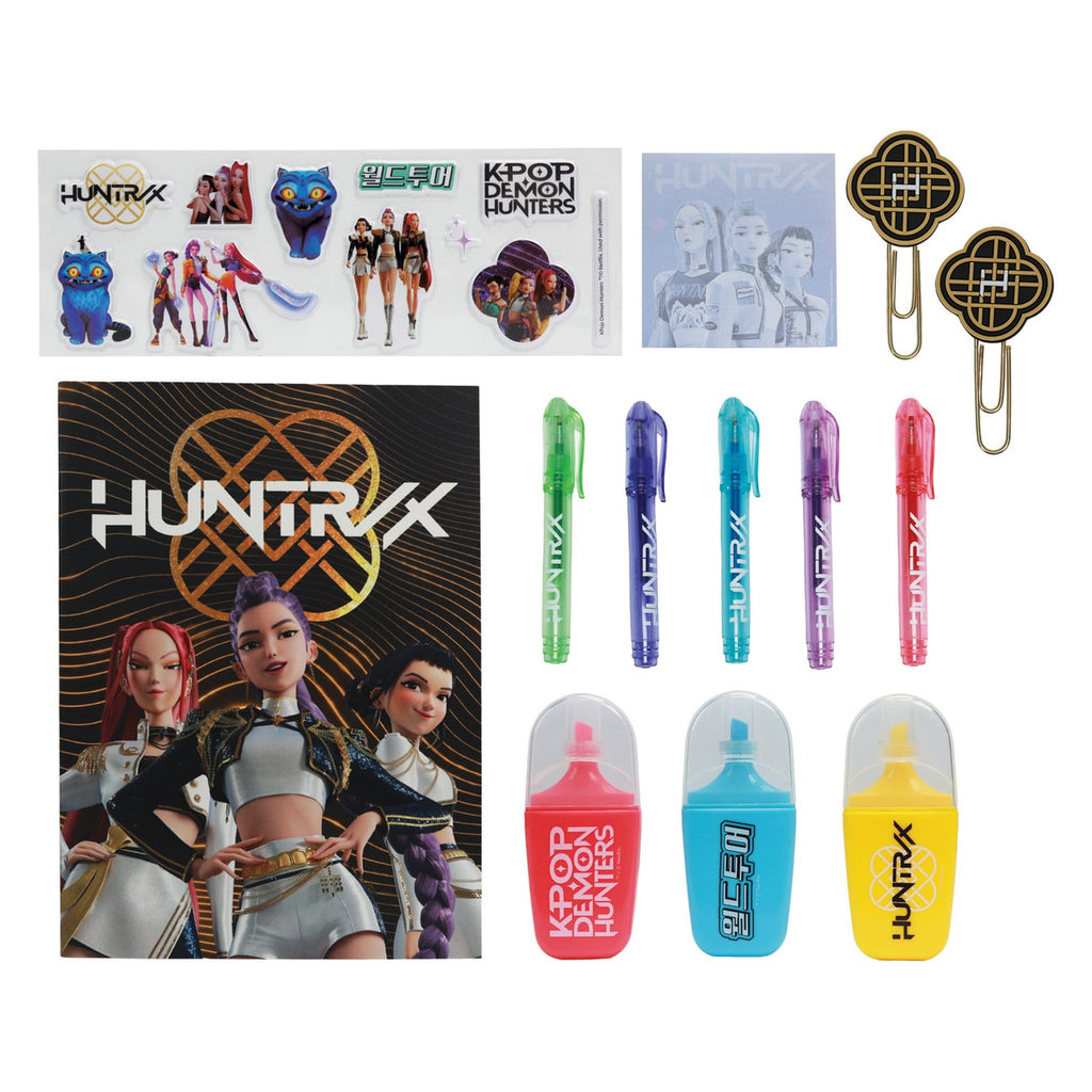 Zdjęcie produktu Zestaw piśmienniczy KPop Demon Hunters Golden – 10 szt.