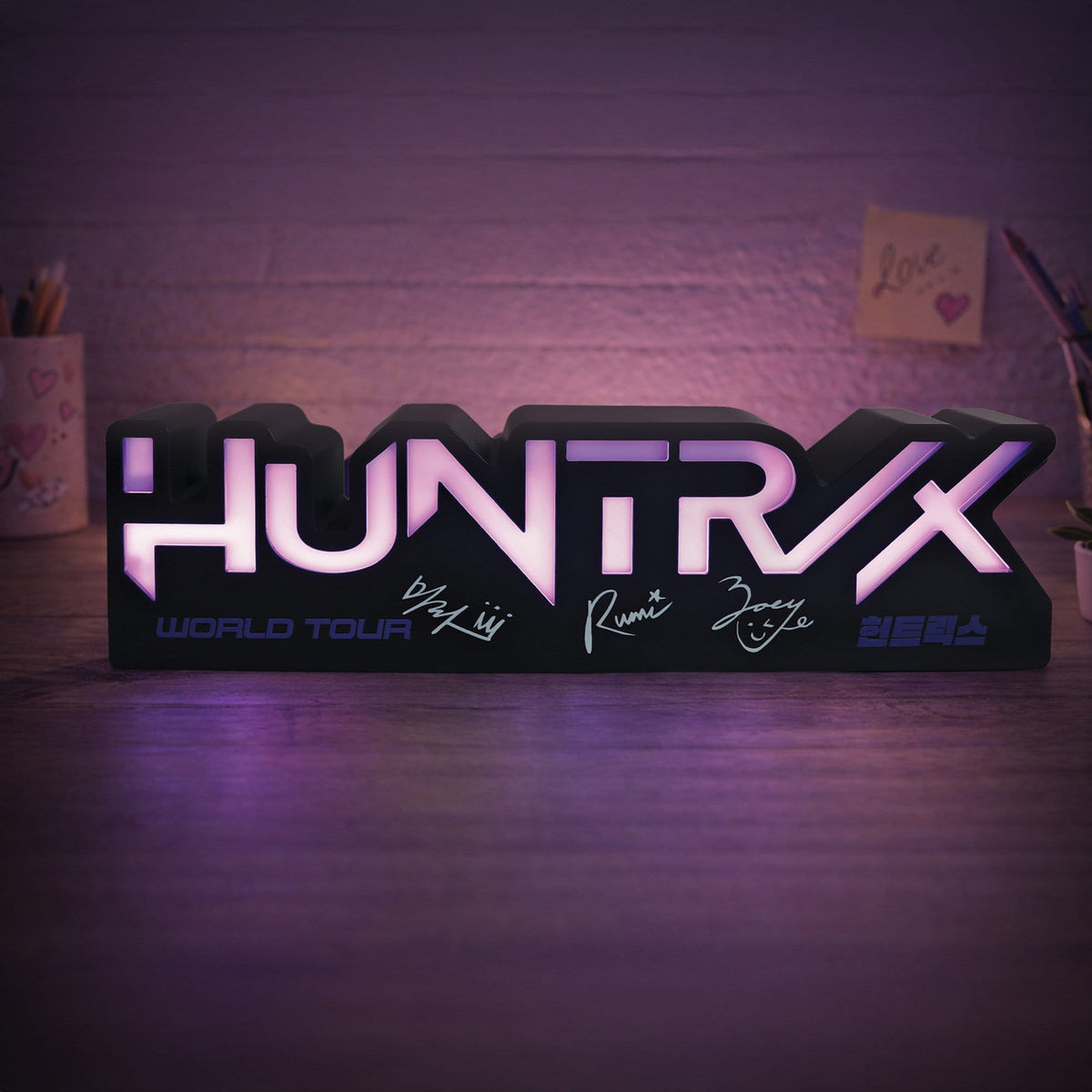 Zdjęcie produktu Lampa KPop Demon Hunters logo Huntr/x