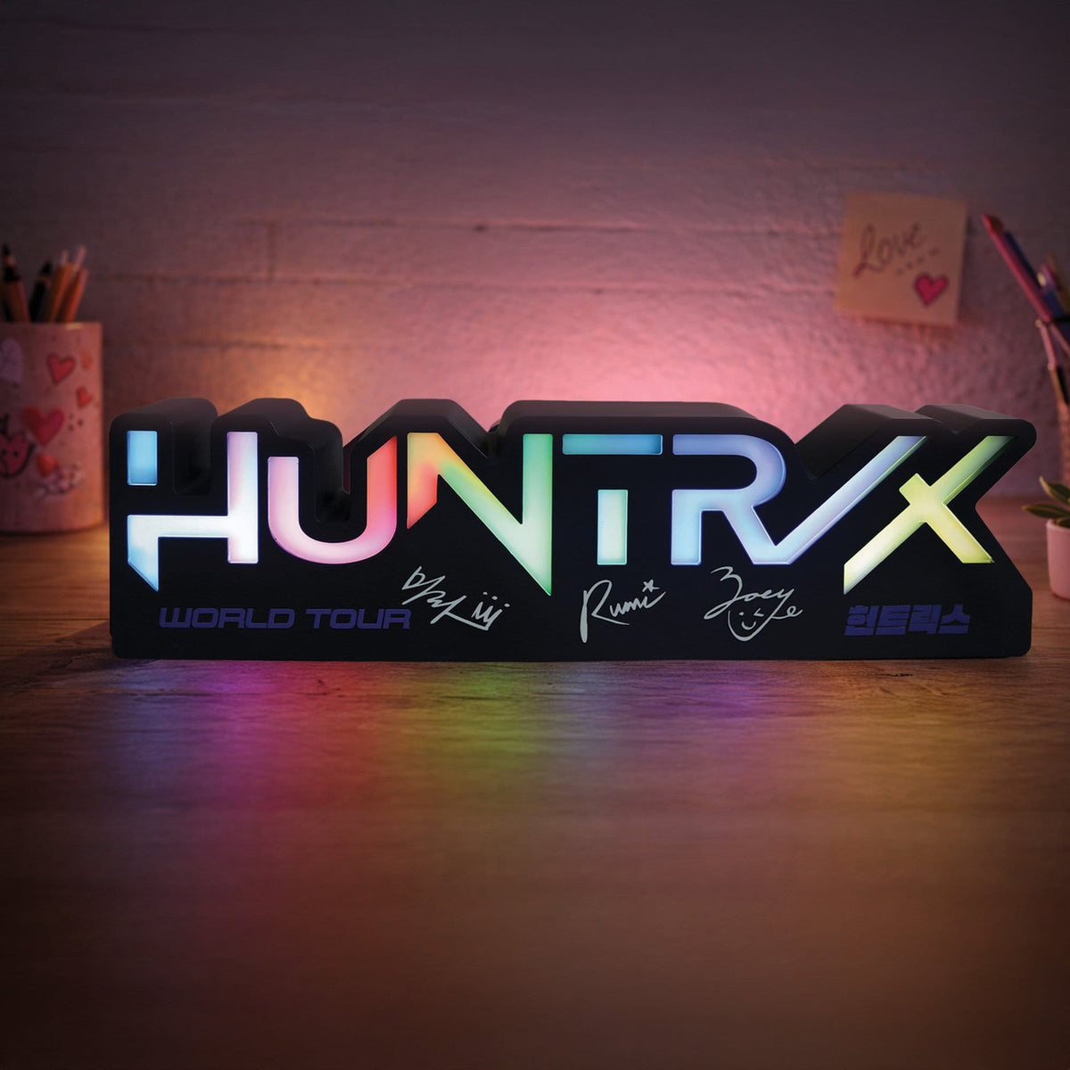 Zdjęcie produktu Lampa KPop Demon Hunters logo Huntr/x