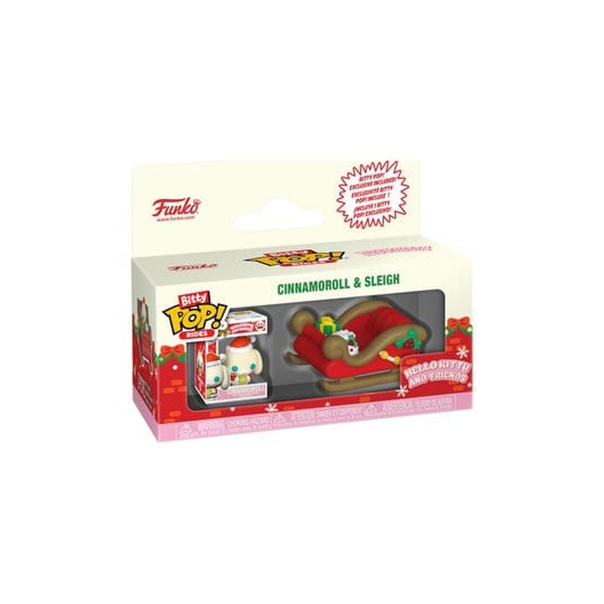 Zdjęcie produktu Figurka winylowa Hello Kitty Bitty POP! Rides Holiday - Sanie