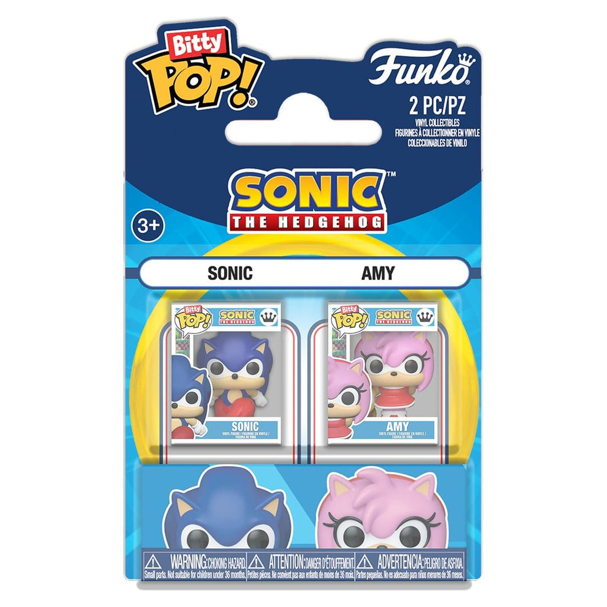 Zdjęcie produktu Sonic the Hedgehog Bitty POP! Winylowe figurki Sonic - zestaw 2 szt.