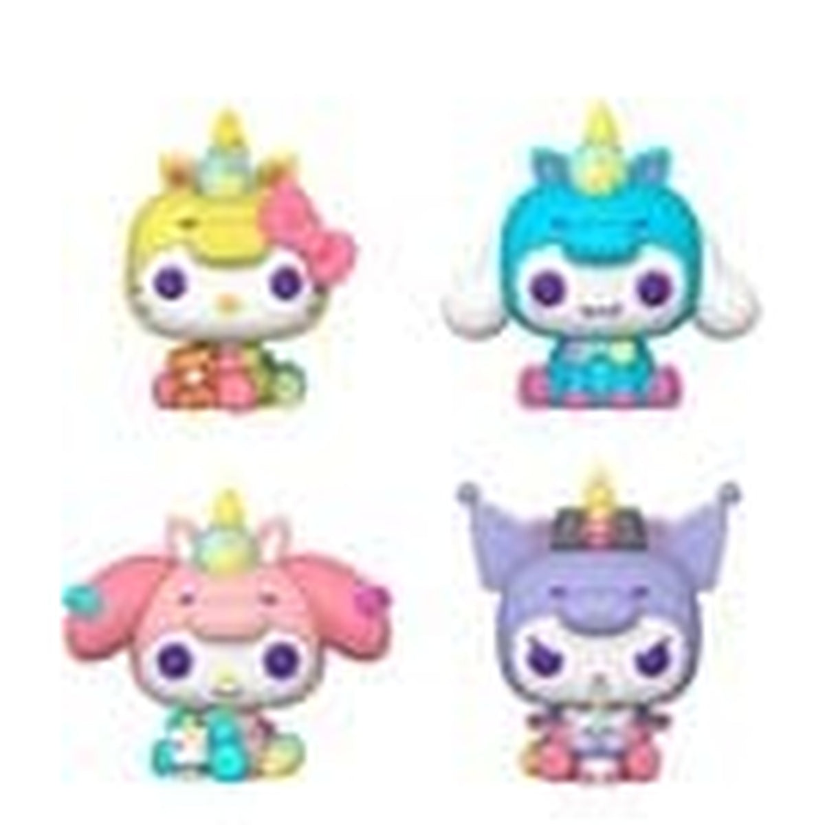 Zdjęcie produktu Sanrio POP! Figurki winylowe zestaw 4 szt. Hello Kitty w stroju jednorożca