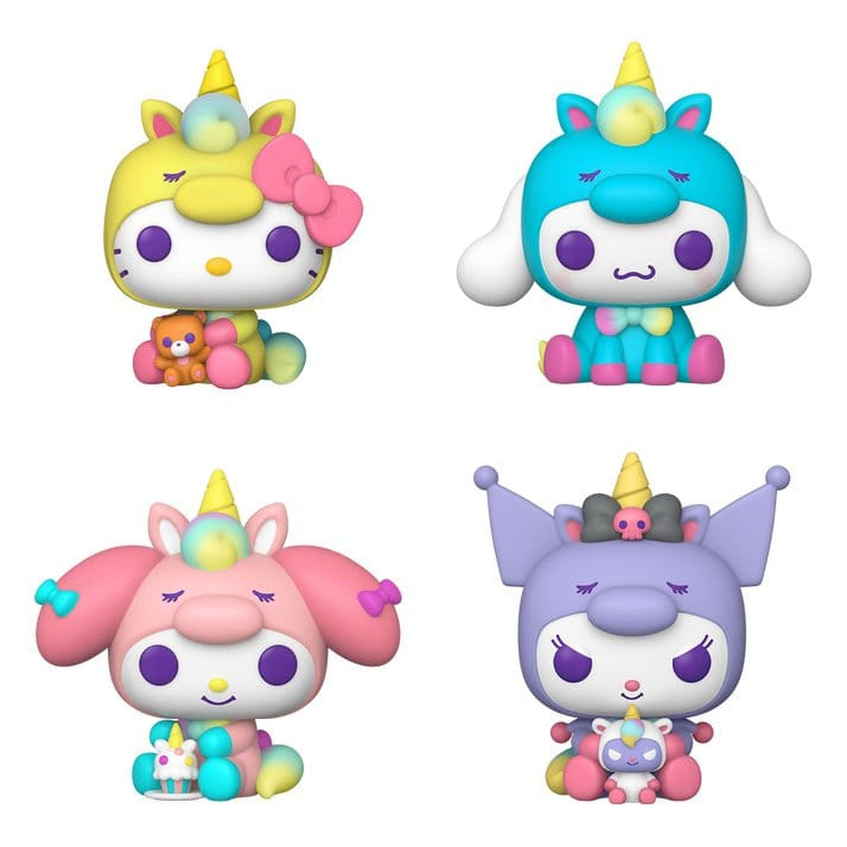 Zdjęcie produktu Sanrio POP! Figurki winylowe zestaw 4 szt. Hello Kitty w stroju jednorożca