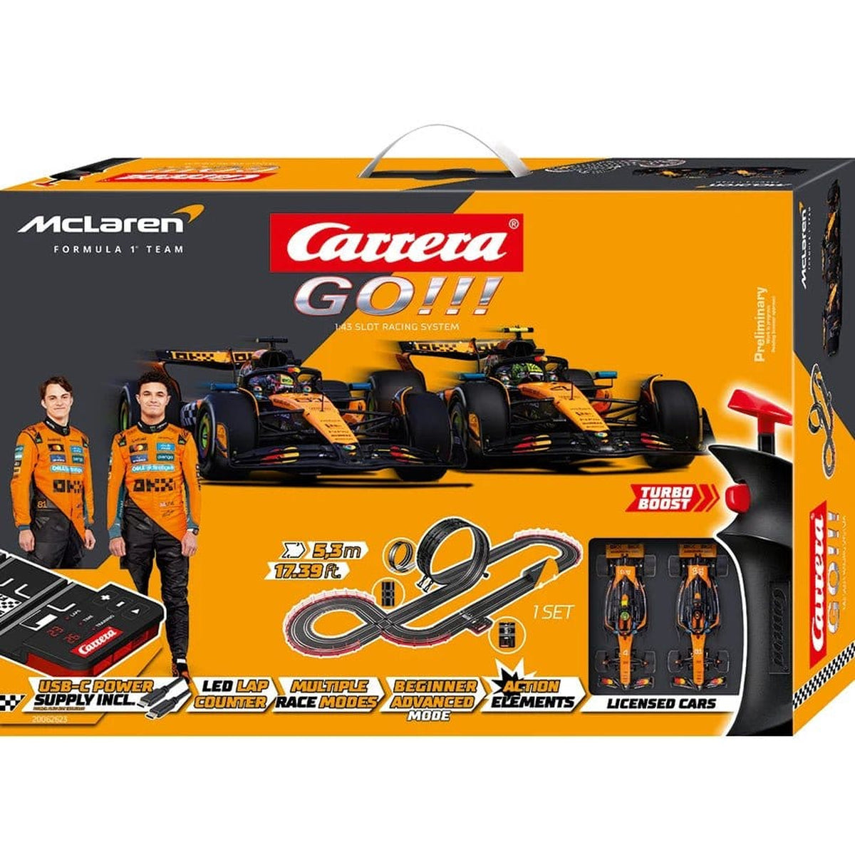 Produktbild McLaren Carrera GO!!! Autorennbahn Set McLaren Racing