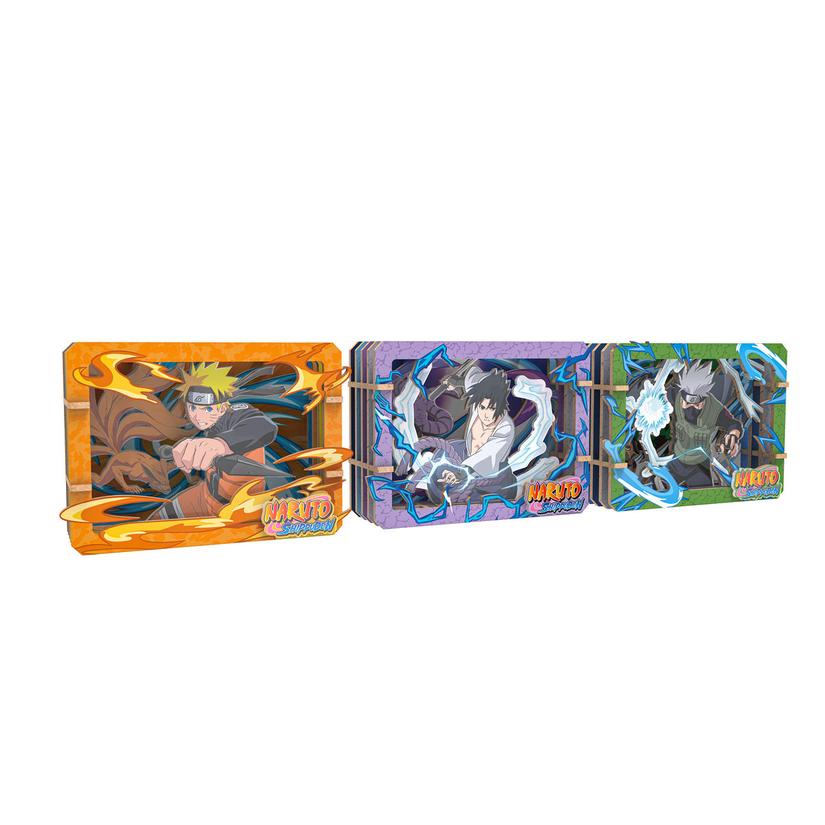 Zdjęcie produktu Naruto - Ninjutsu Ultimate Arts Wooden Gallery Tajemniczy drewniany obraz 3D