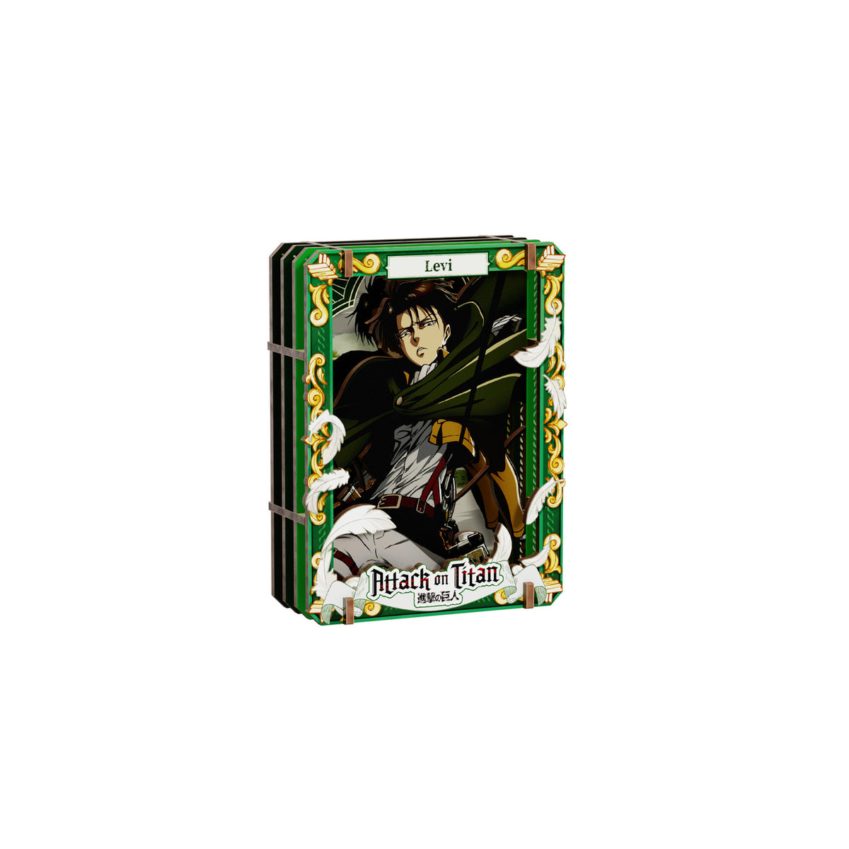 Zdjęcie produktu Attack on Titan - Showdown Scenes Wooden Gallery 3D Mystery Drewniany obrazek Ekspozytor 6 szt.