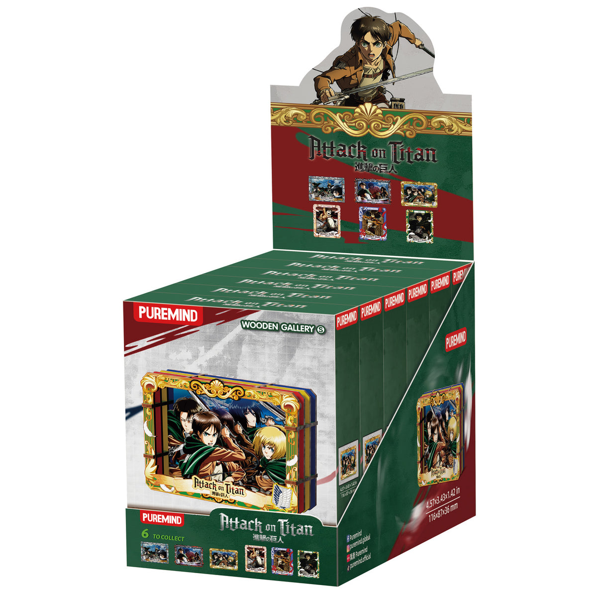 Zdjęcie produktu Attack on Titan - Showdown Scenes Wooden Gallery 3D Mystery Drewniany obraz