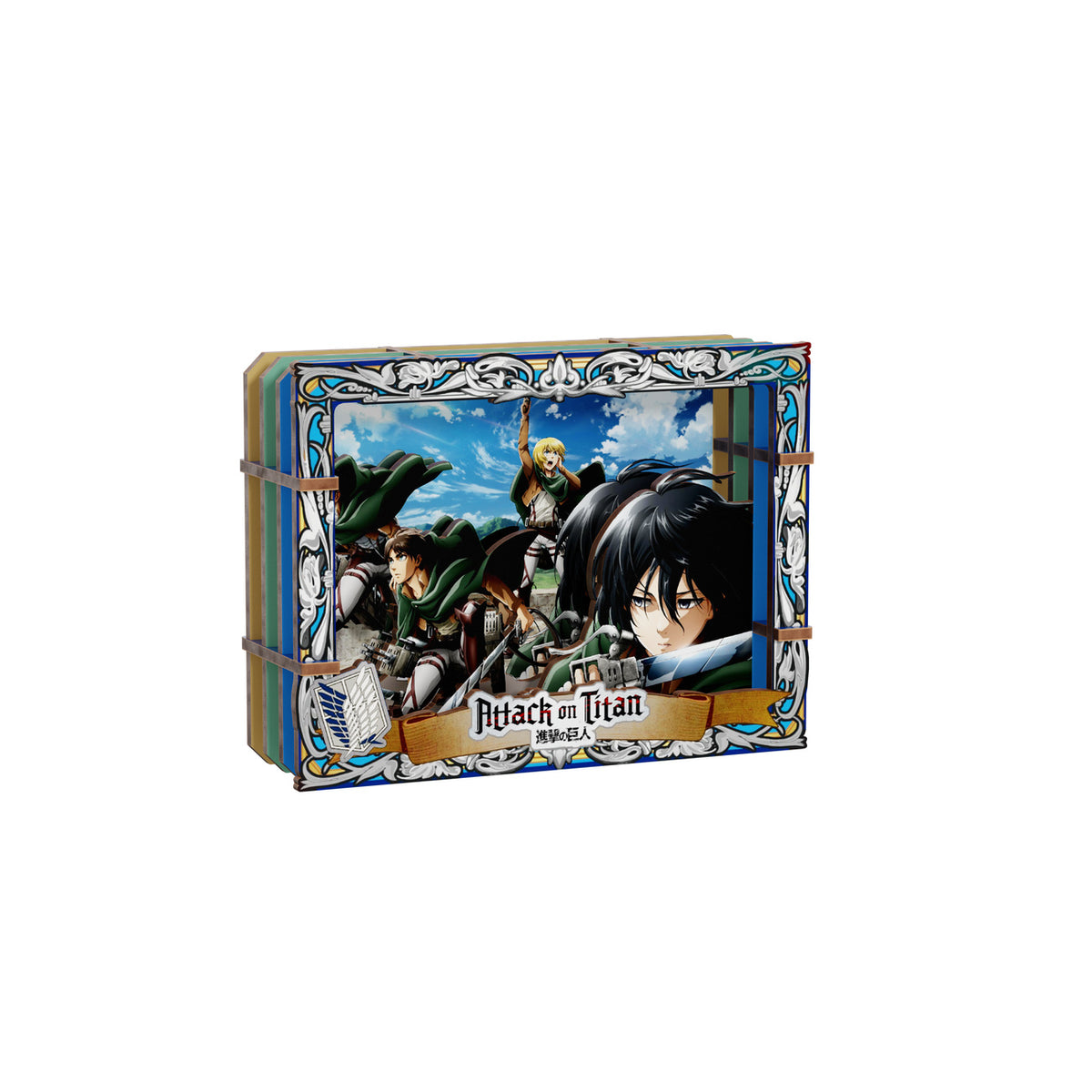 Zdjęcie produktu Attack on Titan - Showdown Scenes Wooden Gallery 3D Mystery Drewniany obraz