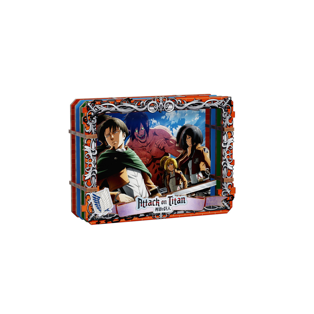 Zdjęcie produktu Attack on Titan - Showdown Scenes Wooden Gallery 3D Mystery Drewniany obraz